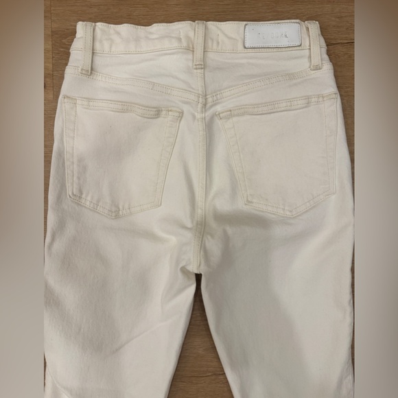 Re/Done White High Rise Skinny Jeans - Size 26 - Picture 6 of 10